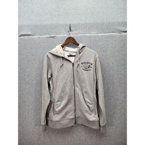 Duluth Trading Co. Gray Zip-Up Hoodie Sweatshirt